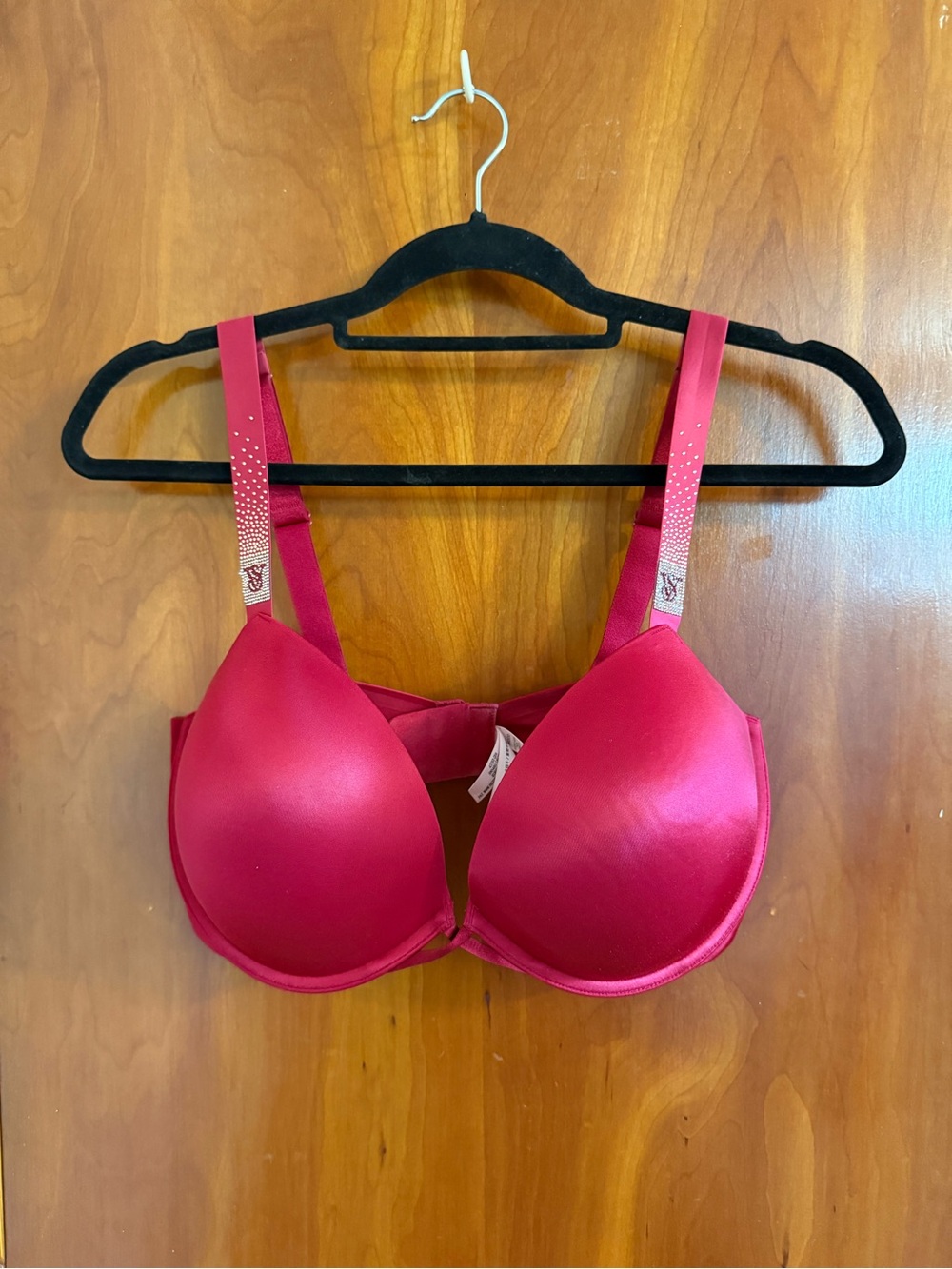 Victoria’s Secret Red Bra with Rhinestone Accents